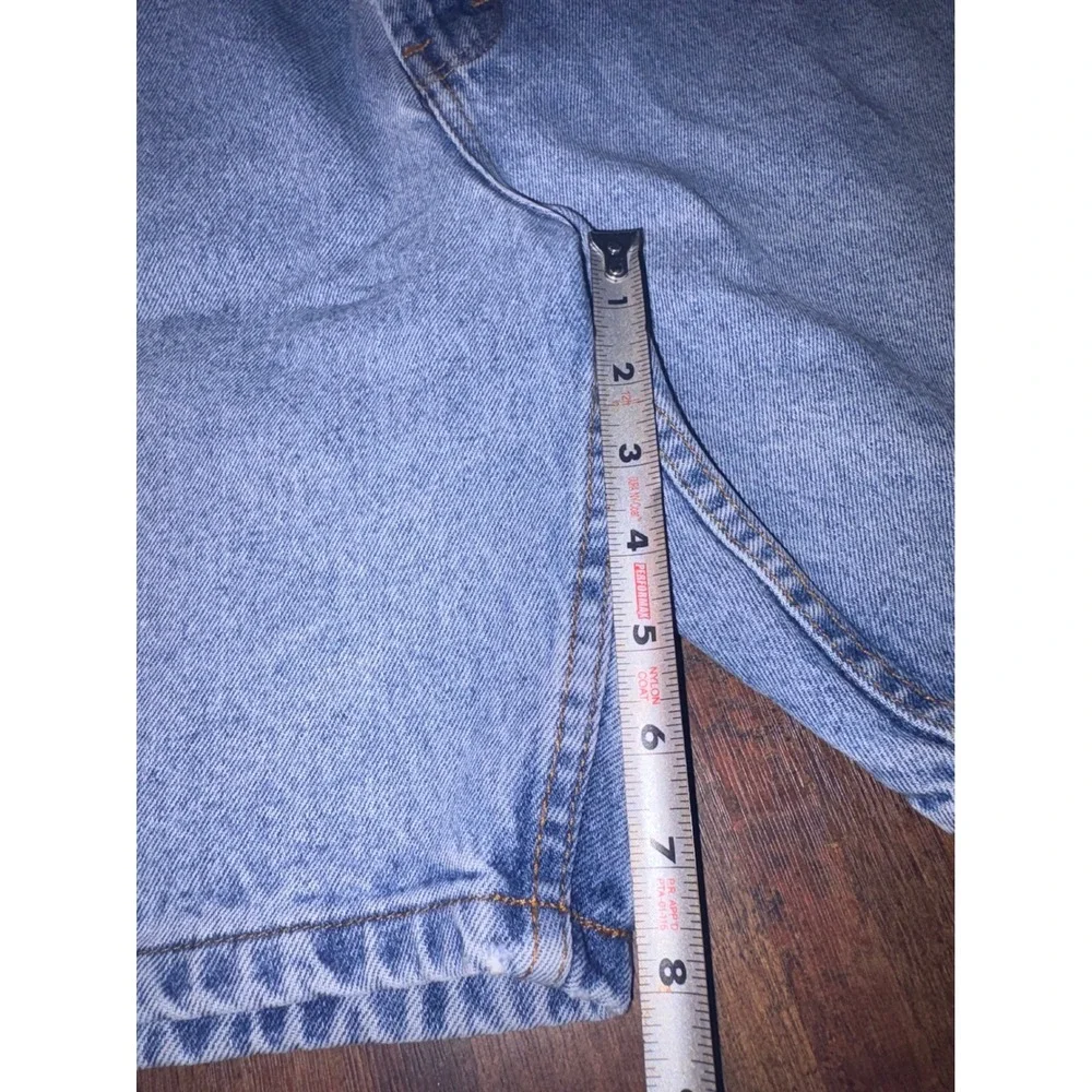 VTG Members Mark Mens Light Wash Denim Jean Shorts Size 38 Blue Cotton Relaxed